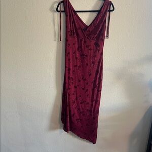 Windsor Burgundy Asymmetrical Dress